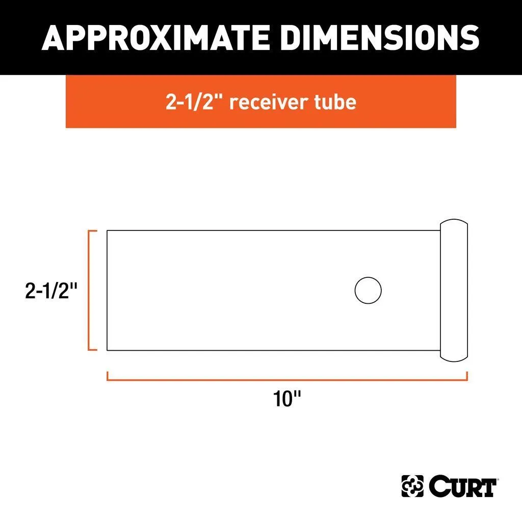 2.5IN  HITCH TUBE 10IN LONG (R